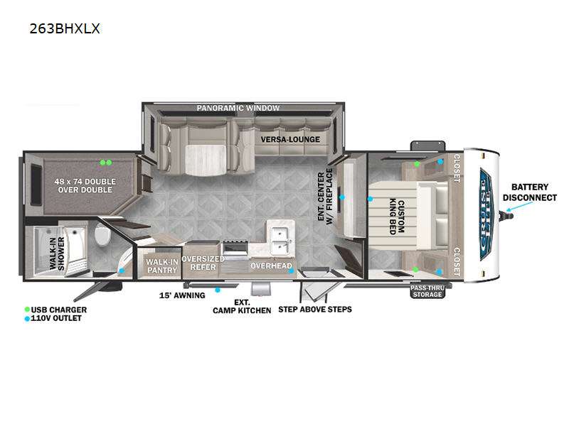 Forest River RV Salem Cruise Lite Platinum 263BHXLX